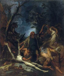 Sorcières à une messe noire