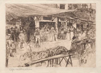 Vieux marché, Florence, 19ème-20ème siècle