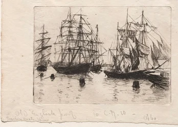 Voiliers, Venise, 1880