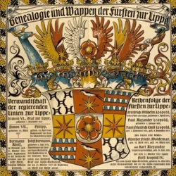 Généalogie et armoiries des princes de Lippe
