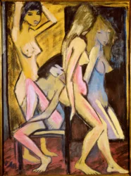 Trois nus devant le miroir