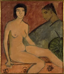 Jeune femme et garçon
