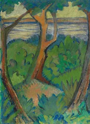 Paysage avec trois arbres, 1923