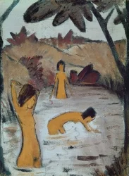 Trois baigneurs dans l