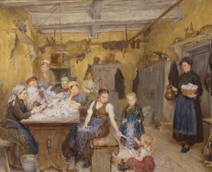 Plumes et duvet, 1884