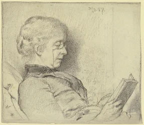 Luise Scholderer en lecture