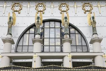 Église Am Steinhof (église Leopld) conçue par Otto Wagner, Vienne, Autriche