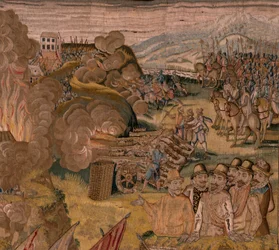 Tapisserie flamande. Série Triomphes et batailles de l