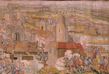 Tapisserie flamande. Série Triomphes et batailles de l