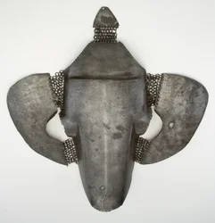 Shaffron, armure de tête de cheval, début du 16ème siècle
