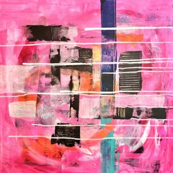 Abstrait rose vif