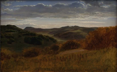 Collines derrière la falaise de Møen