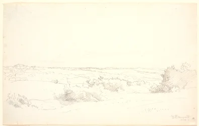 Vue sur un paysage vallonné