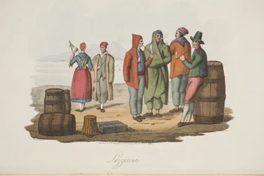 Lazzaroni de Italian Scenery, représentant les mœurs, coutumes et divertissements des différents États d