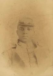Carte cabinet du Col. Charles Young en tant que cadet à West Point