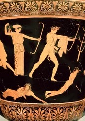 La Mort des Niobides, détail d