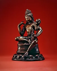 Padmapani Lokeshvara assis en méditation, première moitié du 7e siècle