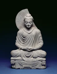 Bouddha assis, Gandhara, Ier-IIIe siècle après J.-C.