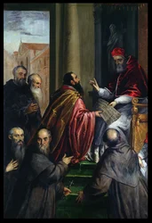 Le Pape Paul IV remettant un statut