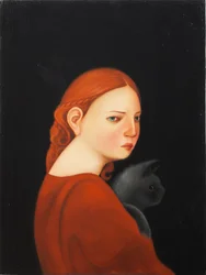 Laura, 2019 (huile sur panneau de bois)