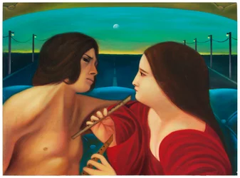 Mythologica n°1 : Aphrodite, 2025 (huile sur panneau de bois)