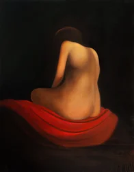Sans titre, 2016 (huile sur panneau de bois)