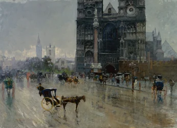 Sanctuaire, Westminster (huile sur toile)