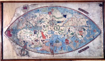 Carte du monde de Paolo Toscanelli (1397 - 1497). 1457. Cette carte représente l