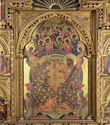 Couronnement de la Vierge (détail du polyptyque)