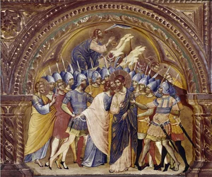 La Prise du Christ, détail du polyptyque de Santa Chiara