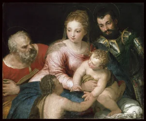 La Sainte Famille avec le jeune Saint Jean-Baptiste et Saint Georges, début des années 1550