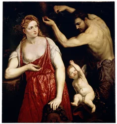 Vénus et Mars avec Cupidon, années 1550