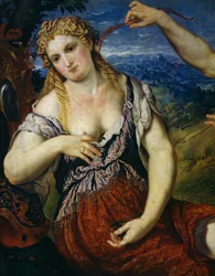 Vénus, détail de Vénus, Flore, Mars et Cupidon (Allégorie)