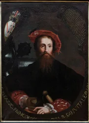 Fontanellato, Rocca Sanvitale: Portrait de Barbara Sanseverino Sanvitale, copie