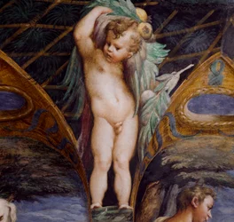 Chérubin, détail du Mythe de Diane et Actéon