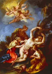 Saint Sébastien assisté par des saintes femmes