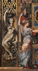 Les trois vierges sages et les trois vierges folles (détail)