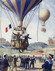 La merveilleuse histoire de France : Paris assiégé (gouache sur papier)