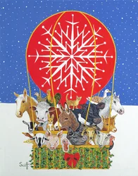 Voyage de Noël (huile sur toile)