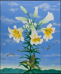 Oiseaux précoces, 2011 (acrylique sur calicot)