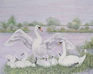 Groupe familial (huile sur toile)