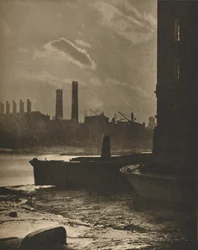 Vieux Queenhithe, autrefois le principal quai du port de Londres, vers 1935