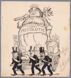 Char de parade de la Ligue nationale contre la révolution