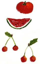 Fruit, 2021 (acrylique sur papier)
