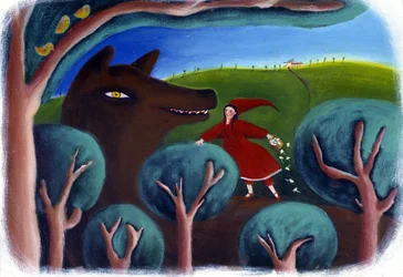 Illustration pour Le Petit Chaperon Rouge