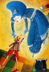 Pinocchio, 2021 (acrylique sur papier)