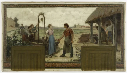 Esquisse pour la mairie de Saint-Maur-des-Fossés : Les fiançailles, en 1883