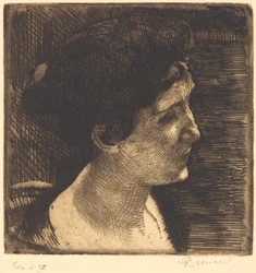Grand profil de femme, 1892