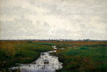 Un ruisseau dans la lande près de Dachau