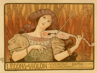 Affiche Leçons de violon, 1898
